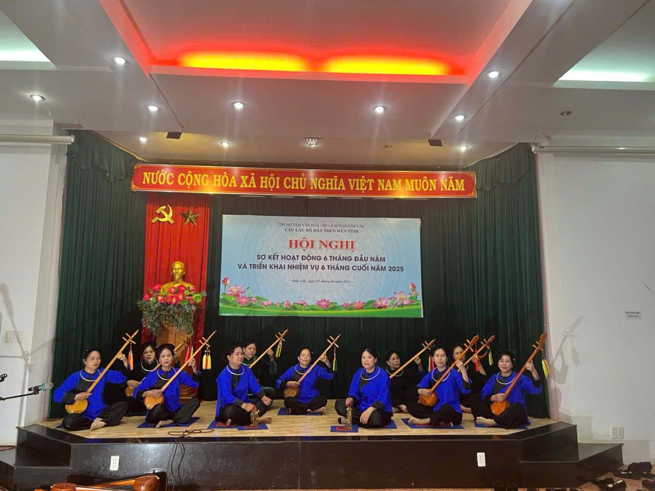 CLB Hát then Đàn tính tỉnh Đắk Lắk sơ kết hoạt động 6 tháng đầu năm và phương hướng nhiệm vụ 6 tháng cuối năm 2025